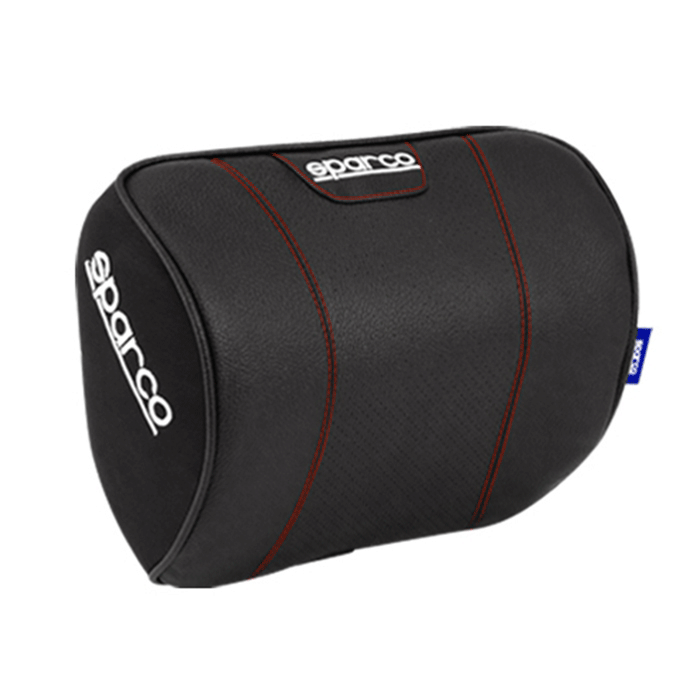 Възглавница за врат Sparco - Черна с червен шев - Avtozona