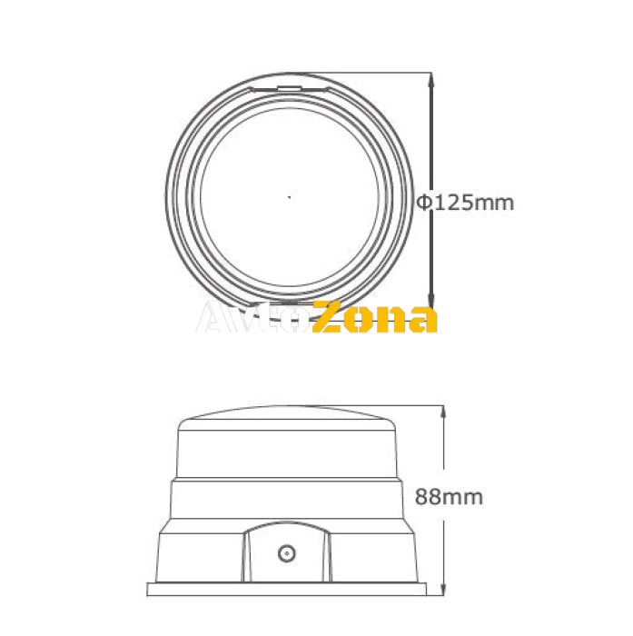 Wireless LED Лед Аварийна Лампа Безжична Акумулаторна Сигнална Диодна Буркан 12V 24 Диода Презареждаща се Батерия Магнит Е-Mark - Avtozona