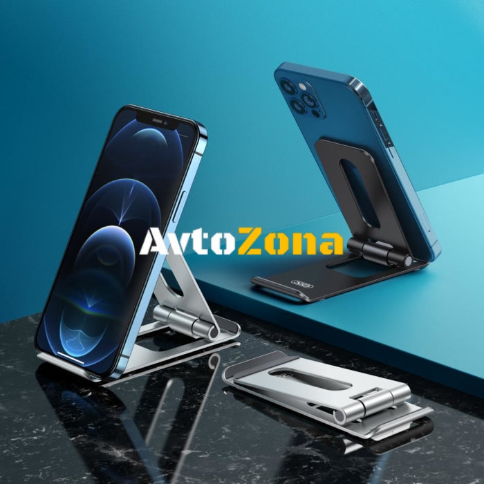 XO Поставка/Стойка за телефон C116 метална сгъваема /черен/ - Avtozona