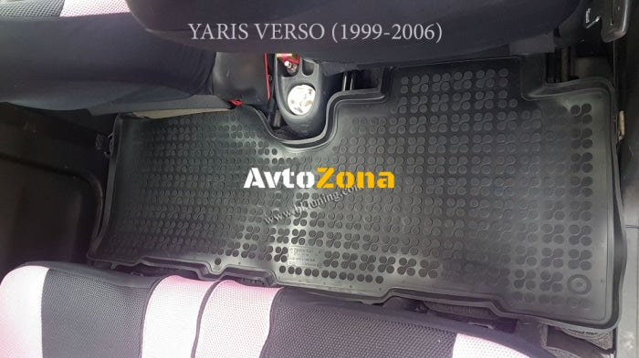 Гумени стелки за Toyota Verso S (2010 + ) / Yaris Verso (1999-2006) - тип леген - Avtozona