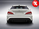 Заден дифузьор с накрайници за Mercedes CLA W117 X117 Shooting Brake (2013-2018) с дизайн CLA45 Facelift - Avtozona
