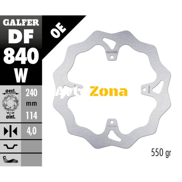 Заден спирачен диск Galfer WAVE FIXED 240x4mm DF840W - Avtozona