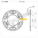 Задно зъбчато колело TROFEO 365063152 BLACK - Avtozona