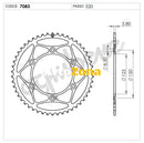 Задно зъбчато колело TROFEO 367083148 ORANGE - Avtozona