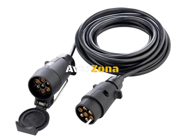 Захранващ Кабел за ремарке с букса и гнездо 7 пина Carmotion - Avtozona