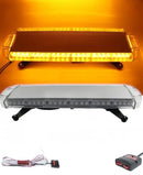 Мощна аварийна сигнална лампа 76 см 40 LED ЛЕД блиц маяк буркан лед бар 12-24V със 15 режима на работа жълта за пътна помощ платформа
