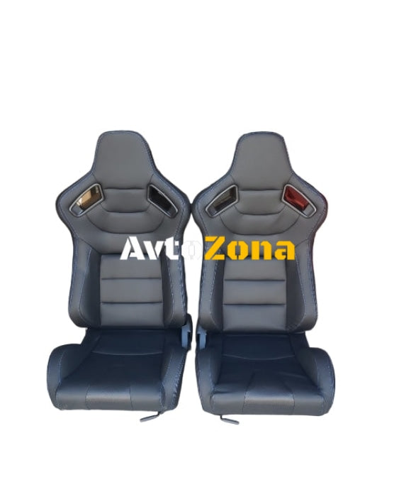 Спортни седалки за МПС - 1053/1054 - Черни - Avtozona