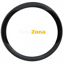 Калъф за волан - Черен със синьо/червени шевове - Avtozona