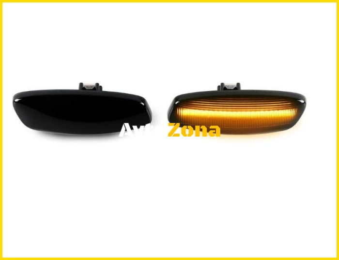 Диодни мигачи за калник за Peugeot 308 3008 5008 / Citroen C3 C4 C5 DS3 DS4 - опушени - Avtozona