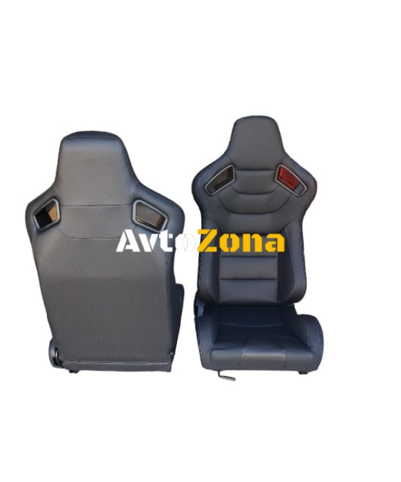 Спортни седалки за МПС - 1053/1054 - Черни - Avtozona
