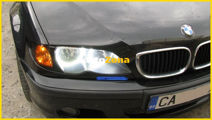 Ангелски Очи Диодни за BMW E46 седан комби (1998-2005) / купе (1998-2003) с 60 диода - Бял цвят - Avtozona