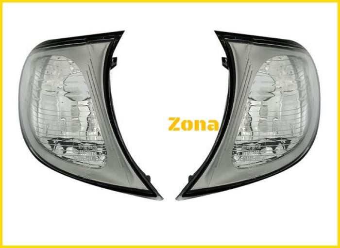 Кристални мигачи до фара BMW E46 седан (01-05) - хром - Avtozona
