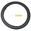 Калъф за волан на камион - Черен с релефна еко кожа 40 см - Avtozona