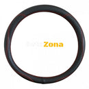 Калъф за волан – черен с червен шев 38см - Avtozona