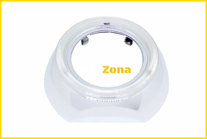 Капачки за лупи 2.5’’ полукръгла хром с място за ангелски очи D=13cm - Avtozona