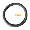 Калъф за волан - Черен с перфорации и декоративен шев - Avtozona